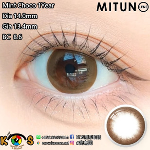 Mitunolens Mint Choco ミント チョコ 1年用 14.0mm